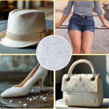 10 Strijkbare Strass-Transfervellen voor Kleding Kristaltransfers, Glitter Hotfix Strass-Decals, Plat Rond