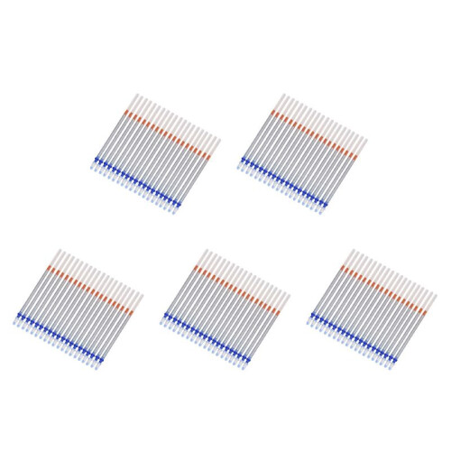 100 Pcs 0.7mm Tip Gel Silver Tone Ink Pen Refill Replacement