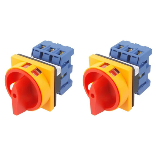 2X Changeover  LW30-25 Universal Rotational Cam Selector Latching Switches Universal Conversion 440V 25A 3Sections