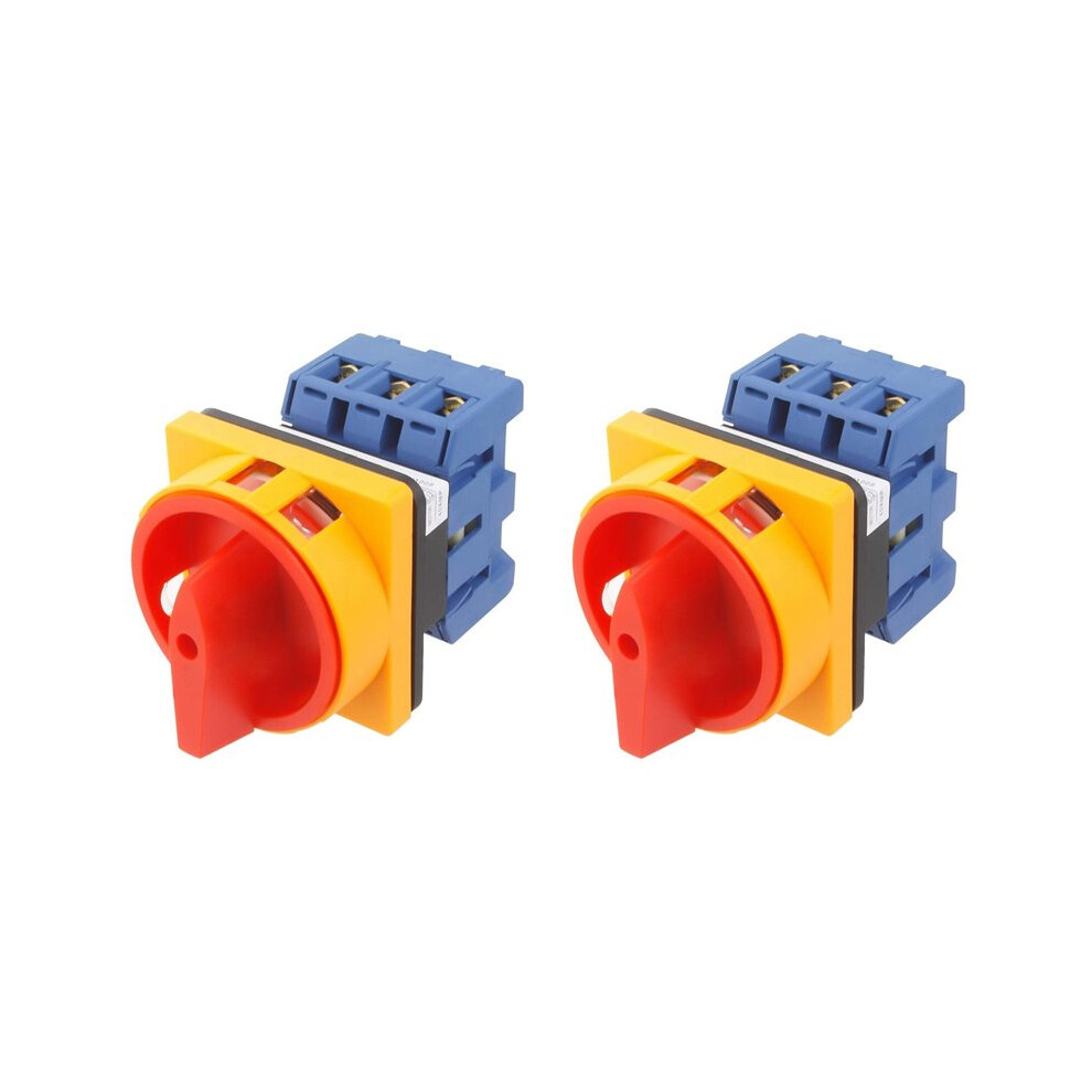 2X Changeover Lw30-25 Universal Rotational Cam Selector Latching Switches Universal Conversion 440V 25A 3Sections 6031183659406