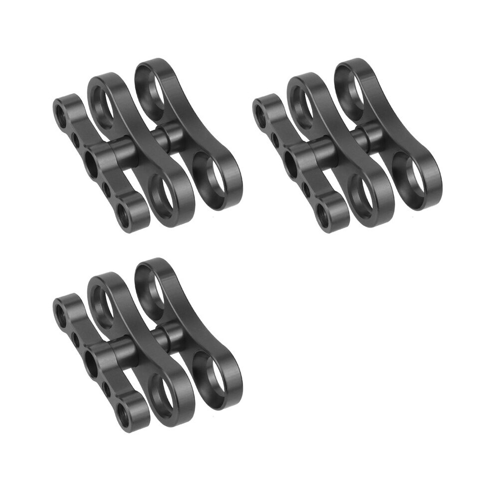 3X Tripod Butterfly Clip Clamp 1Inch Joint Arm 1/4 3/8 Mount For Cameras Underwater Diving Lights Torch 4713687155784