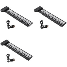 3X Keyboard Piano Roll Electric Piano for Beginners Foldable 49 Keys Electronic Piano