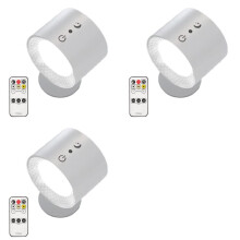 3X Glow Right Halo Lux,Glow Right Everywhere Light,Glow Right Lights,USB Rechargeable Lights White