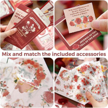 Scrapbooking Kit, Vintage Collectie, Perfect voor Bullet-Scrapbooking Materialen, Planner DIY Kunstnijverheid Rose Whisper