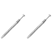 2X Strumento di Presa A 4 Ganasce Pinza A 4 Ganasce per Chip IC Componente Elettronico Vite di Serraggio Strumento Manuale Argento