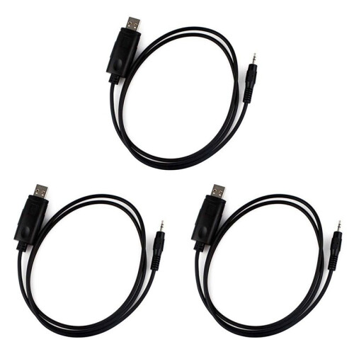 3X USB Programming Cable for  GP88S GP2000 GP3688 GP3188 CP040 CP160 CP200 EP450 Walkie Talkie