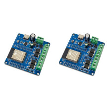 2X ESP32 4-Kanaals MOS-Schakelmodule DC5-60V -Board ESP32-32E WiFi- en BLE-Module -Gevoed