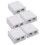 10X RJ45 Network Socket - Shielded Surface Mounted Double Wall Socket with CAT6A Ethernet LAN Cable Port 2
