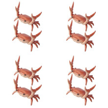 8Pcs New  Cute Crab Pen Holder Weightlifting Crabs Penholder Bracket Storage Rack Gift Stationery Orange