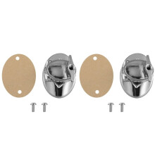 2X Bass Drum Mount Bracket Chrome Floor Drum Leg Bracket for Percussion Instrument Accessories
