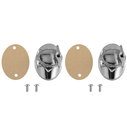 2X Bass Drum Mount Bracket Chrome Floor Drum Leg Bracket for Percussion Instrument Accessories 1