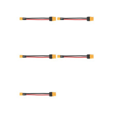 5X Cavo Batteria RC Accumula XT60 un XT30 Connettore un T Connettore Maschio Femmina Connettore Maschio con Cavo nel Silicone 16AWG 100Mm