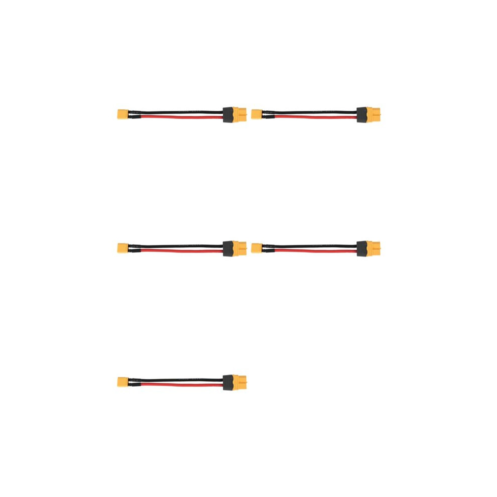 5X Rc Battery Cable Amass Xt60 To Xt30 T-Plug Connector Male Female Connector Plug With 16Awg Silicone Wire 100Mm 4711979934710