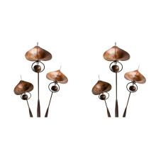 2X Garden Stake with Bells Calla Lily Outdoor Lillies Flower Decorations Garden and Yard Accessories Decorations