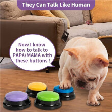 Recordable Dog Buttons, Dog Buttons for Communication Pet Training Buzzer, Dog Talking Button Set Funny Gift ,16PCS
