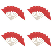 400 Pcs Solid Red Toothpick Flags Small Plain Red Color Stick Cupcake Toppers Flags DIY Decoration
