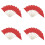400 Pcs Solid Red Toothpick Flags Small  Plain Red Color Stick Cupcake Toppers Flags DIY Decoration 1