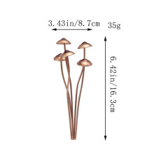 8X Metal Mushroom Garden Statue Stake,Flower Pot Decoration,Outdoor Statue Mushroom Ground Decoration for Garden