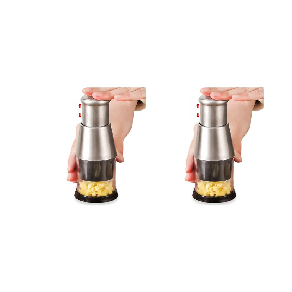 2X Garlic Press Multifunctional Manual Garlic Cutter For Mincing Garlic 4712893052849
