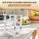 2X Kitchen Storage Rotating Rack Multi-Layer Storage Rack Cabinet Food Ingredient Storage Pull-Type Rotating Spice Rack 5