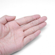 450 Stuks Hoge Temperatuur Nichrome Draad Ringetjes, U Hanger Haken voor Hobbyisten DIY Hanger, Ornamenten, Smelten in Glas
