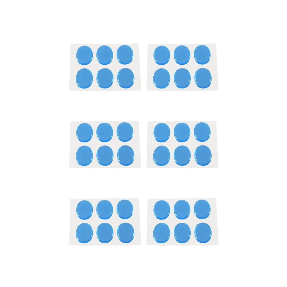 Brecantia 36Pcs Snare Drum Mute Pad Drum Damper Gel Pads Snare Tom Drum Muffler Mute Transparent Percussion()