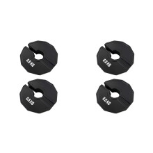 4 Stück 0,5 Kg Gym Micro-Platten Hantel Bruchteil Gewichtsplatte Gummi Bruchteil Gewichtsplatten Add- Change Schwarz