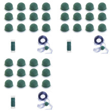 36 Pcs Round Floral Foam Holder,Green Dry and Wet Florist Flower Block Arrangement Supplies for Wine Bottle