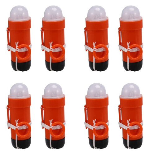 8Pcs LED Life Jacket Emergency Light Surf Life Jacket Light LED Life Jacket Light  Saving Flashlight Sea Water