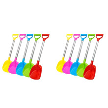 10PCS Kids Snow Shovel Toys for Winter Square Small Digging Shovels with Plastic Scoop for Beach Driveway Car Garden