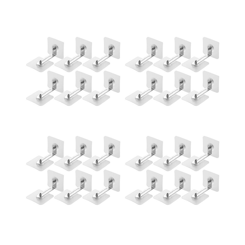 Furniture Anchors Wall Anchors, Anti Tip Furniture Anchors No Drill, Adhesive Furniture Wall Anchors for Baby 24 Pcs