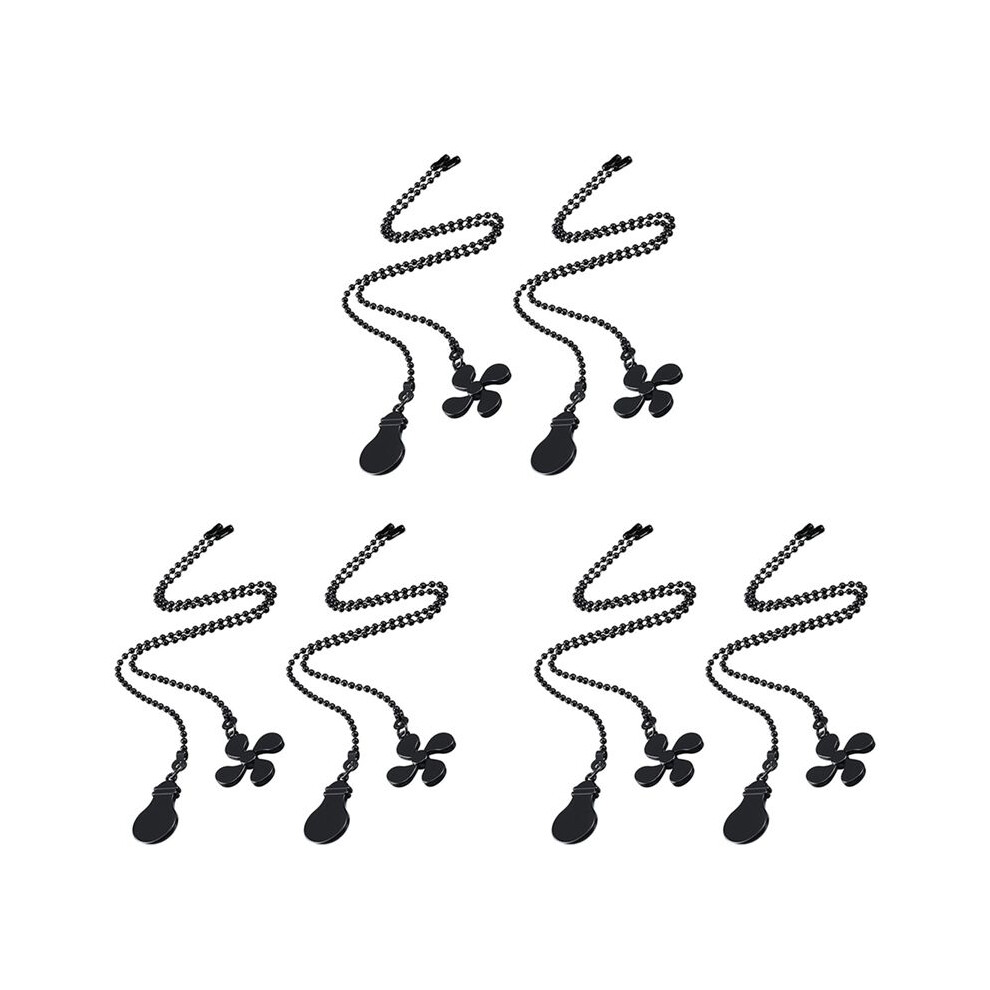 Semoic 12X Ceiling Fan Pull Chain Fan Extension Chain Fan Chain Pulls Decorative 12 Inch Ceiling Fan Chain Extender Ornament C