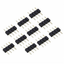 300Pcs 4 Pin Rgb Led Strip Male Plug Adapter Connector for 3528 5050 Strip Light
