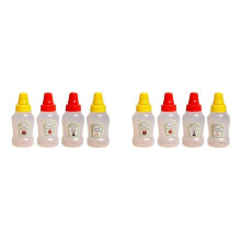 8X Ketchup Bottles for Bento Box Accessories, Condiment Bottles Plastic Bottles Containers Empty Ketchup
