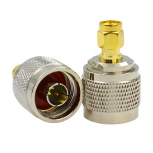 N to SMA Flange Mount Adapter L16 RF Coaxial Connector 4Hole Panel Secure Stable Conversion