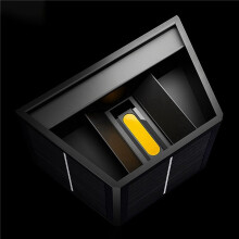 2X Solar Wall Light Outdoor -Down Lighting LED Lamp Solar Wall Washing Lights for Courtyard Garden Dimmable