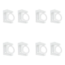 8X 360 Rotatable Retractable Pole Fixator for Non-Drilling Strong Adhesive Hooks Towel Rod Shower Curtain Rod Bracket