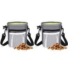 2X Dog Treat Pouch Bag-Treat Pouches for Pet Training - 3-in-1 Multipurpose Dog Training Kit-Gray