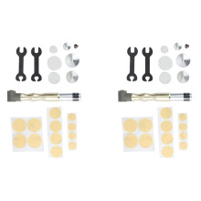 2X 90 Graders Handstycke för Foredom Motor Anging Flexibel Axelslipmaskin Mill Mill Mesin 90D Armbåge, Gul