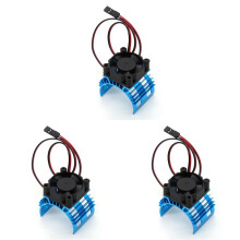 3X pour A959-B 144001 124019 TéLéCommandéE Voiture en Alliage D'Aluminium Moteur Couverture de Dissipateur Ventilateur de Refroidissement