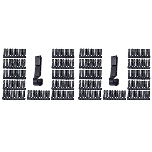 200Pcs Helmet Clips for  Light Lamp,Hard Hat Accessories, Light Hook, Hard Hat Light Clips, Light Lamp Clips