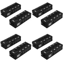 4 Pair 4 Channel XLR/DMX Audio RJ45 Ethernet Extender XLR Extender Transceiver for Live Stage, Audio Recording Studio