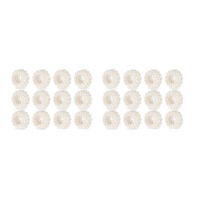 Napkin Ring 24-Piece Set, White Pearl Wedding Napkin Buckle Table Decoration