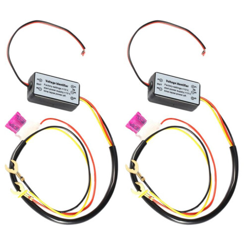 2X Auto LED Dagrijverlichting Controller Relais Harnas Dimmer Aan/Uit 12-18V Mistlamp Controller DRL Controller