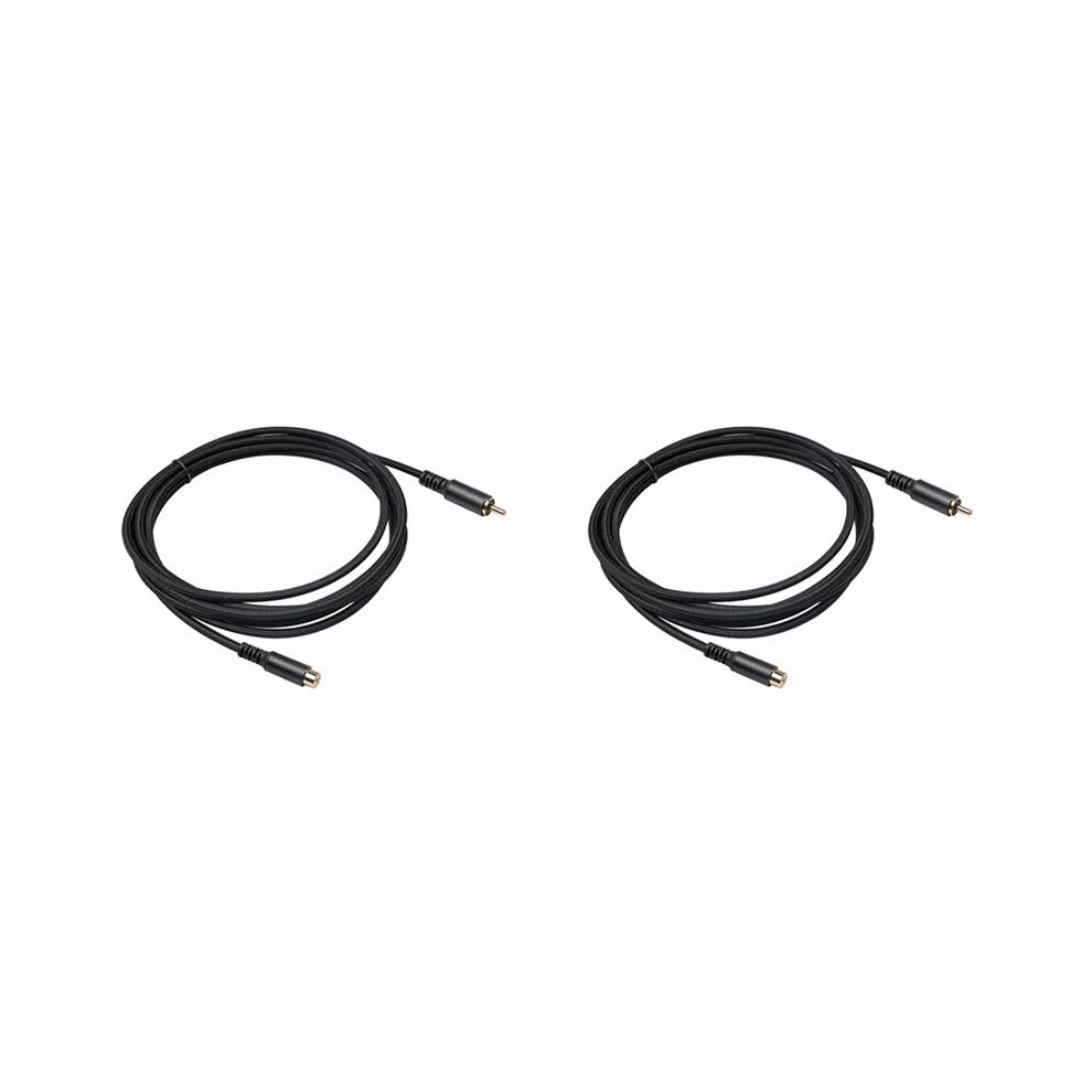 2X Rca Extension Cable Rca Audio Video Cable Rca Male To Female Cord For Speaker, Subwoofer, Camera, Hdtv, Amplifier, 6M 6033927006200
