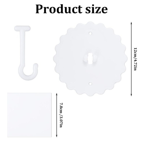 5-Set Adhesive Ceiling Hooks, Mosquito Net and Bed Canopy Hooks, Ceiling Hook for Hanging Mosquito Net