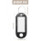 400 Pcs Key ID Label Tags Split Ring Keyring Keychain Black 7