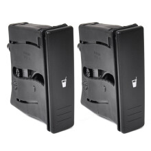 2X Car Center Console Cup Holder Card Slot For- 9N 2002 2003 2004 2005 2006 2007 2008 2009 2010 6Q0 858 602