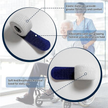 8 Packs Leg Bag Straps, Urine Drainage Bag Strap Catheter Leg Bag Straps with Elastic Fabric Comfortable Silicone Grips