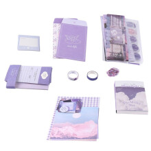 Aesthetic Scrapbook Kit(1044Pcs), Junk Journal Kit with Journaling/Scrapbooking Supplies, Stationery(B)